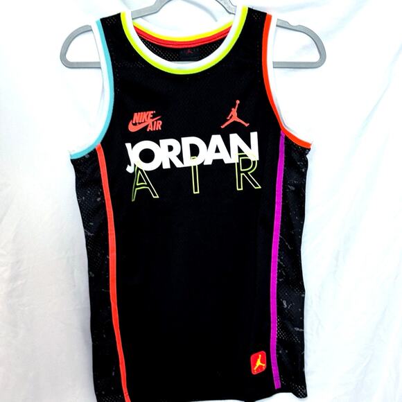NIKE KIDS JORDAN 23 AIR Tank Top Jersey Size Large 12 13 Neon color - Picture 1 of 6